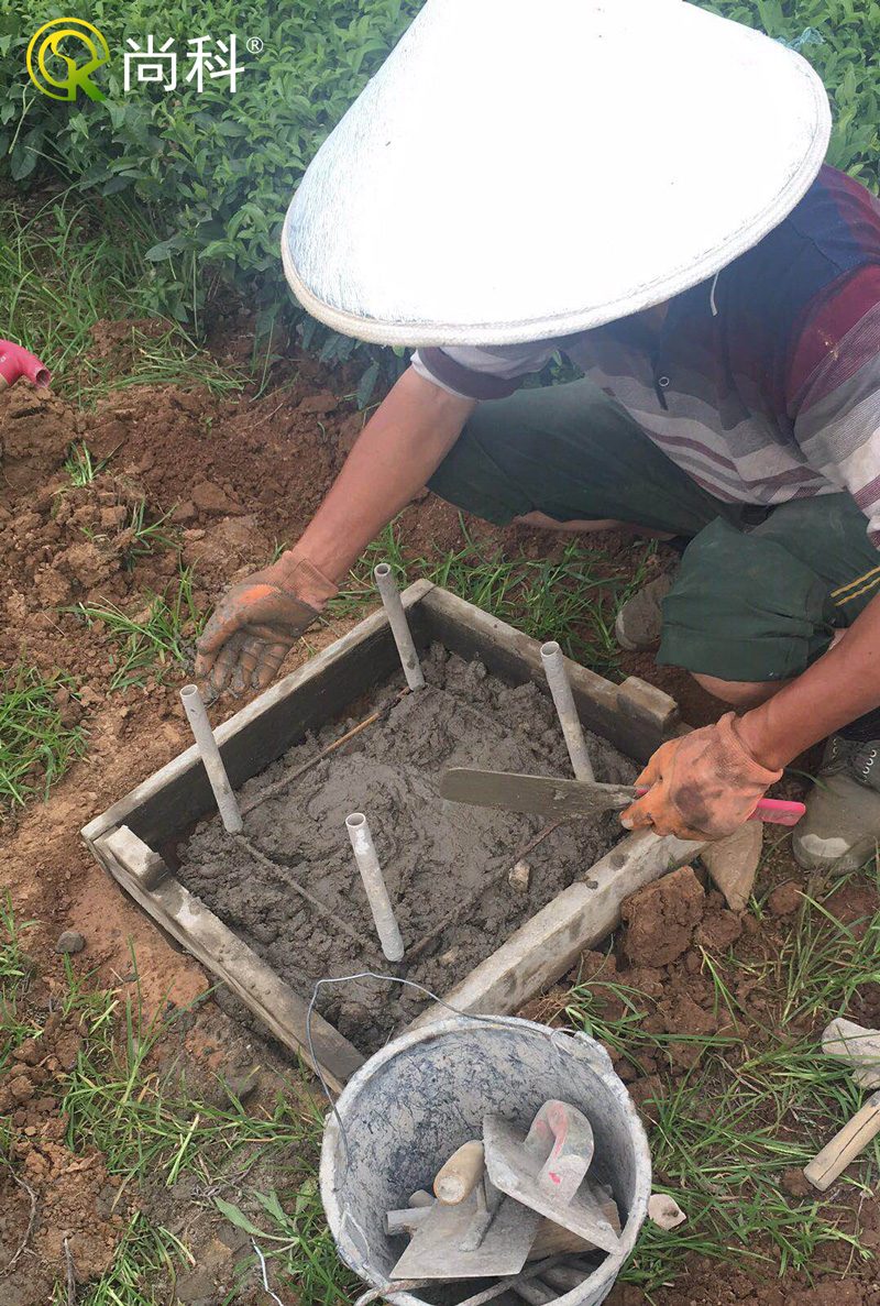 立杆秋葵视频在线观看地基地笼安装-固定模具
